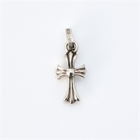 【真贋コメ兵出品】CHROME HEARTS タイニーCHクロス チャーム ペンダントトップ シルバー 925