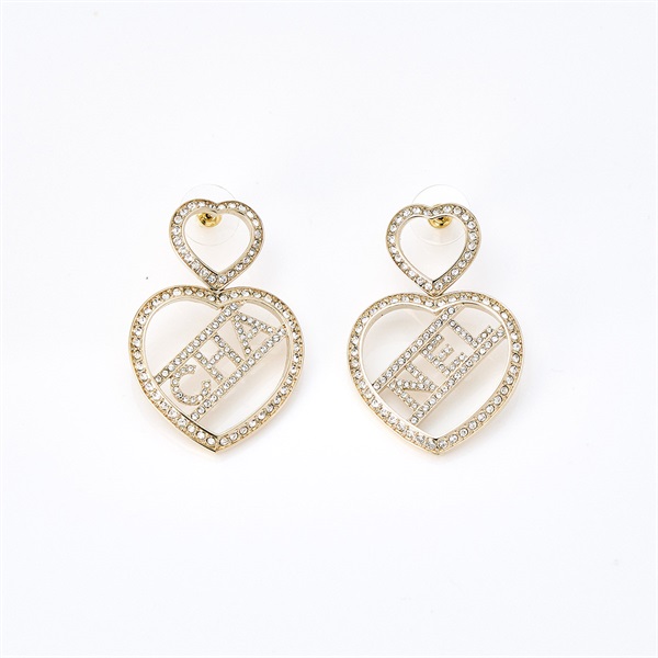 CHANEL ピアス ゴールド GP ラインストーン