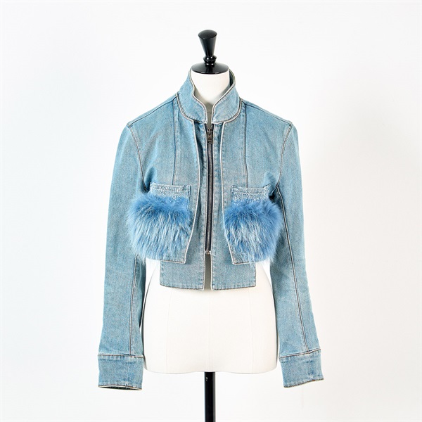 FENDI デニムジャケット 38 ブルー コットン
