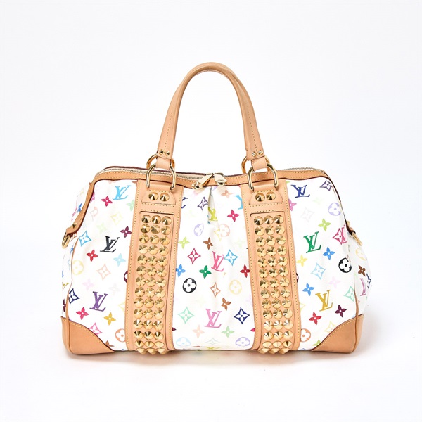 LOUIS VUITTON モノグラムマルチカラー コートニーGM ハンドバッグ M40260 マルチカラー ブロン ゴールド PVC