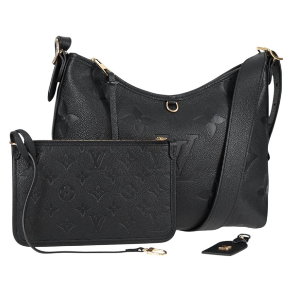 LOUIS VUITTON モノグラムアンプラントキャリーオール NM PM ショルダーバッグ M46288 ブラック ゴールド レザー