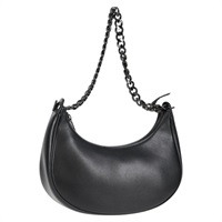 CELINE AVA チェーンミディアム ショルダーバッグ ブラック ブラック レザー