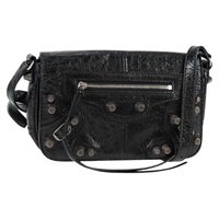 BALENCIAGA ルカゴール XS ショルダーバッグ ブラック シルバー レザー