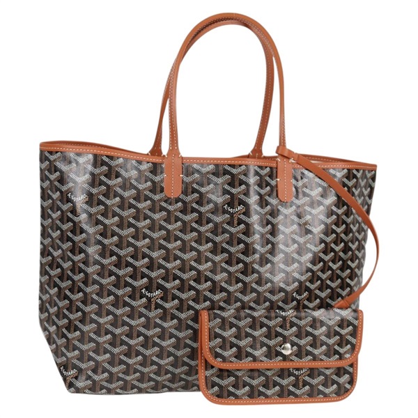 GOYARD サンルイ PM トートバッグ ブラウン ブラック PVC