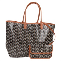 GOYARD サンルイ PM トートバッグ ブラウン ブラック PVC