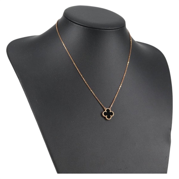 Van Cleef & Arpels ヴィンテージ アルハンブラ ネックレス ゴールド ブラック 750YG オニキス