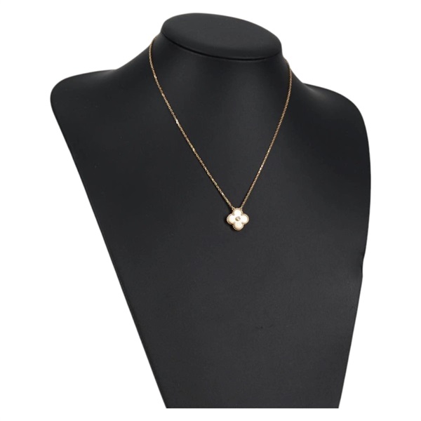 Van Cleef & Arpels ヴィンテージ アルハンブラ ネックレス イエローゴールド イエロー 750YG イエローマザーオブパール