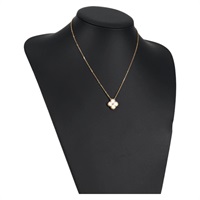 Van Cleef & Arpels ヴィンテージ アルハンブラ ネックレス イエローゴールド イエロー 750YG イエローマザーオブパール