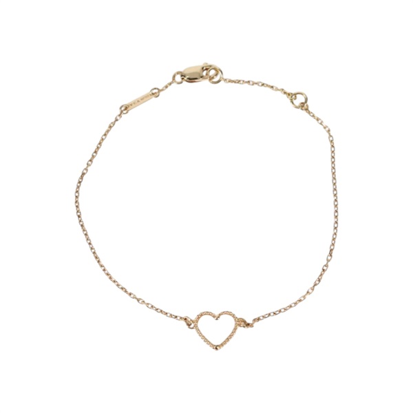Van Cleef & Arpels スウィート アルハンブラ ハート ブレスレット イエローゴールド ホワイト 750YG マザーオブパール