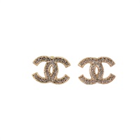 CHANEL ココマーク ピアス ゴールド GP ラインストーン