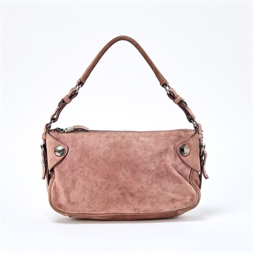 【原宿店限定】PRADA ワンショルダーバッグ ピンク シルバー スエード