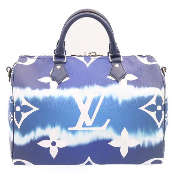 【原宿店限定】ルイ・ヴィトン LOUIS VUITTON スピーディバンドリエール30 ハンドバッグ モノグラムエスカル ブルー M45146 レディース 26582SM
