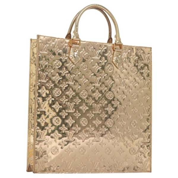 【原宿店限定】ルイ・ヴィトン LOUIS VUITTON サックプラ ハンドバッグ モノグラムミロワール ゴールド M40268 レディース BD186SAM