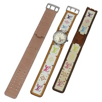 【原宿店限定】ルイ・ヴィトン LOUIS VUITTON 腕時計 モノグラムマルチカラー 109/500  ホワイト レディース 115748A