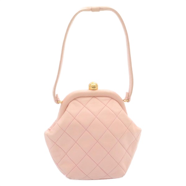 【原宿店限定】シャネル CHANEL マトラッセ ハンドバッグ ラムスキン ピンク レディース 29107AV