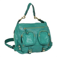 グッチ GUCCI バックパック レザー グリーン ゴールド レディース ki4889