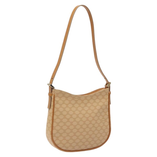 【原宿店限定】セリーヌ CELINE ショルダーバッグ マカダムキャンバス PVC ベージュ ゴールド レディース yk17723AV