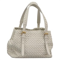 ボッテガヴェネタ BOTTEGAVENETA ハンドバッグ イントレチャート レザー ホワイト レディース PP346M