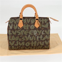 【原宿店限定】ルイ・ヴィトン LOUIS VUITTON スピーディ30 ハンドバッグ モノグラムグラフィティ グリーン カーキ M92194 レディース 125656AV