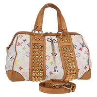 【原宿店限定】ルイ・ヴィトン LOUIS VUITTON コートニーMM ハンドバッグ モノグラムマルチカラー 2way ホワイト M45641 レディース 118947V