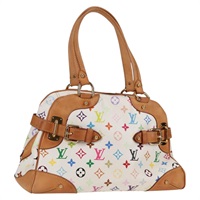 【原宿店限定】ルイ・ヴィトン LOUIS VUITTON クラウディア ハンドバッグ モノグラム・マルチカラー ホワイト M40193 レディース 131551V