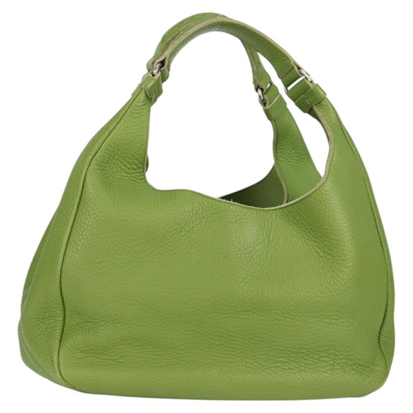 【原宿店限定】ボッテガヴェネタ BOTTEGAVENETA ショルダーバッグ レザー グリーン シルバー レディース BD2078V