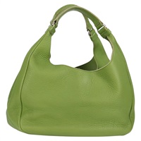 【原宿店限定】ボッテガヴェネタ BOTTEGAVENETA ショルダーバッグ レザー グリーン シルバー レディース BD2078V