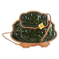 【原宿店限定】ルイ・ヴィトン LOUIS VUITTON コント ドゥ フェ ポシェット グラボ カエル ショルダーバッグ モノグラム ヴェルニ ポーチ グリーン M92269 レディース 11522