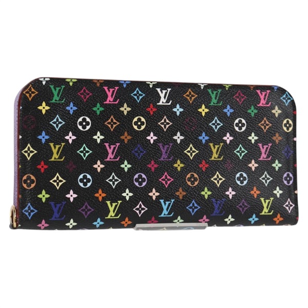 【原宿店限定】ルイ・ヴィトン LOUIS VUITTON ポルトフォイユアンソリット 長財布 モノグラムマルチカラー ブラック M60271 レディース yk18491V