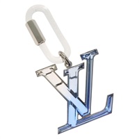 【原宿店限定】ルイ・ヴィトン LOUIS VUITTON ビジューサックLVプリズム キーホルダー メタル ブルー MP2365 レディース 132809M