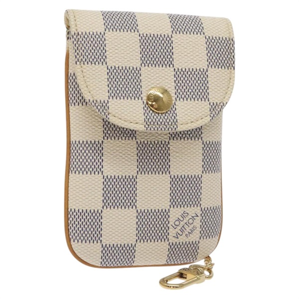 【原宿店限定】ルイ・ヴィトン LOUIS VUITTON エテュイ テレフォンヌ MM 携帯ケース ダミエ アズール N60026 レディース SW1002V