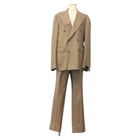 【原宿店限定】上着 TAGLIATORE ダブルジャケット　スラックス　セットアップ ウール ベージュ レディース ym040M