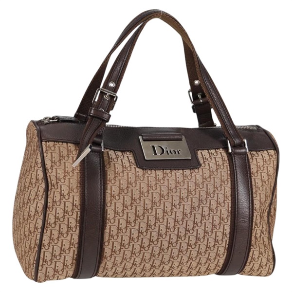 【原宿店限定】クリスチャンディオール Christian Dior ハンドバッグ トロッターキャンバス ベージュ ブラウン レディース 133870V