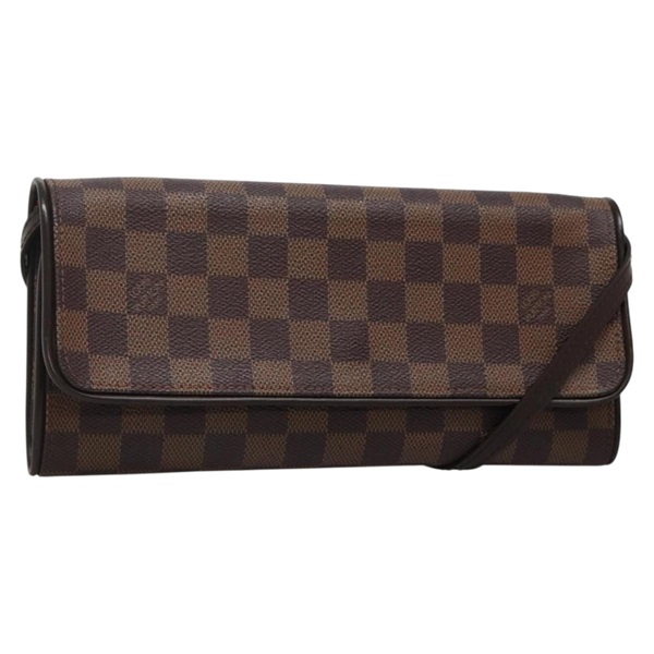 【原宿店限定】ルイ・ヴィトン LOUIS VUITTON ポシェット・ツインGM ショルダーバッグ ダミエ エベヌ SPO レディース 136595V