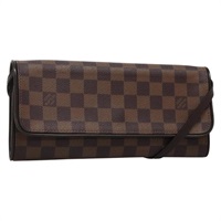 【原宿店限定】ルイ・ヴィトン LOUIS VUITTON ポシェット・ツインGM ショルダーバッグ ダミエ エベヌ SPO レディース 136595V