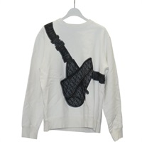 【原宿店限定】クリスチャンディオール Christian Dior 長袖Ｔシャツ トロッター サドル トレーナー コットン ホワイト レディース 128882M