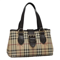 【原宿店限定】バーバリー BURBERRY ハンドバッグ ノバチェック PVCレザー ベージュ ブラウン レディース am7719V