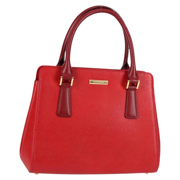 【原宿店限定】バーバリー BURBERRY ハンドバッグ レザー レッド ゴールド レディース BA2993V
