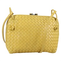 【原宿店限定】ボッテガヴェネタ BOTTEGAVENETA ショルダーバッグ イントレチャート レザー イエロー レディース SW1481V