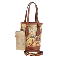 【原宿店限定】LOUIS VUITTON LOUIS VUITTON ナノバケット Shoulder Bag LVガーデン beige M81724 レディース 127219SM