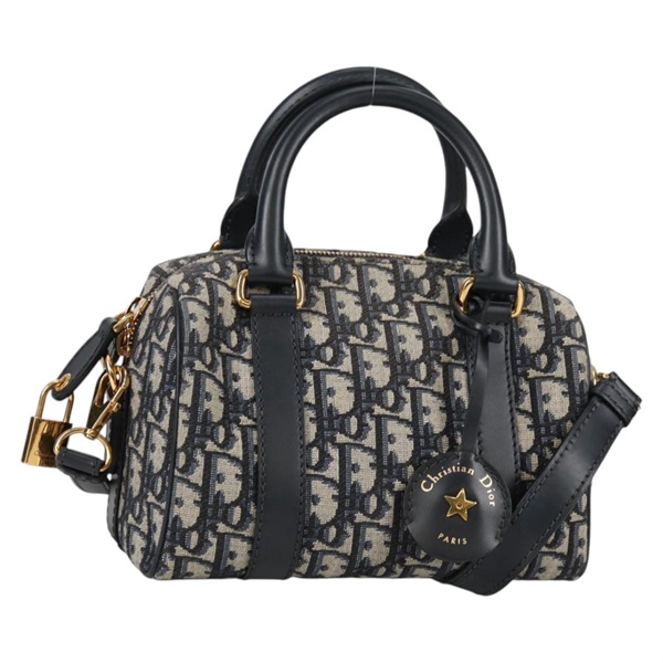 【原宿店限定】クリスチャンディオール Christian Dior ハンドバッグ トロッターキャンバス 2way ネイビー ゴールド メンズ 136406M