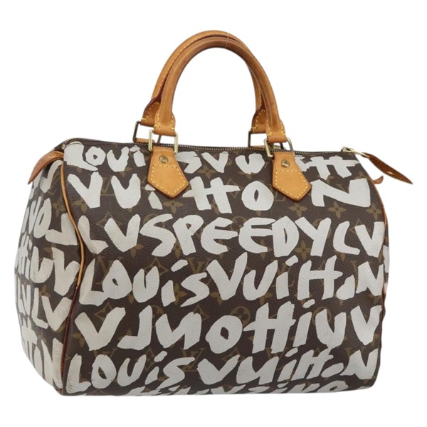 【原宿店限定】ルイ・ヴィトン LOUIS VUITTON スピーディ30 ハンドバッグ モノグラムグラフィティ ホワイト M92195 レディース 144301V