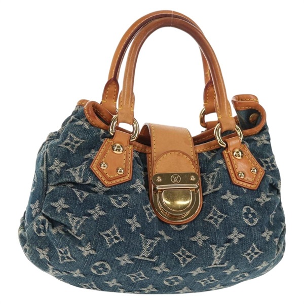 【原宿店限定】ルイ・ヴィトン LOUIS VUITTON プリーティ ハンドバッグ モノグラムデニム ブルー M95020 レディース 145593V