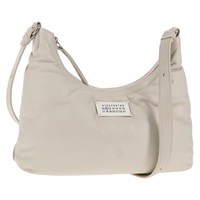 【原宿店限定】グラムスラム ホーボー ショルダーバッグ Maison Margiela レザー アイボリー シルバー レディース am8688M