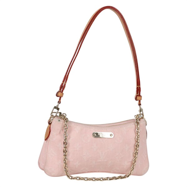 【原宿店限定】ルイ・ヴィトン LOUIS VUITTON ポシェット リブ ショルダーバッグ モノグラムデニム ピンク M14159 レディース 136546M