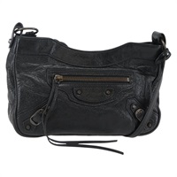 【原宿店限定】バレンシアガ BALENCIAGA ザ ヒップ ショルダーバッグ レザー ブラック 242803 レディース 128176V