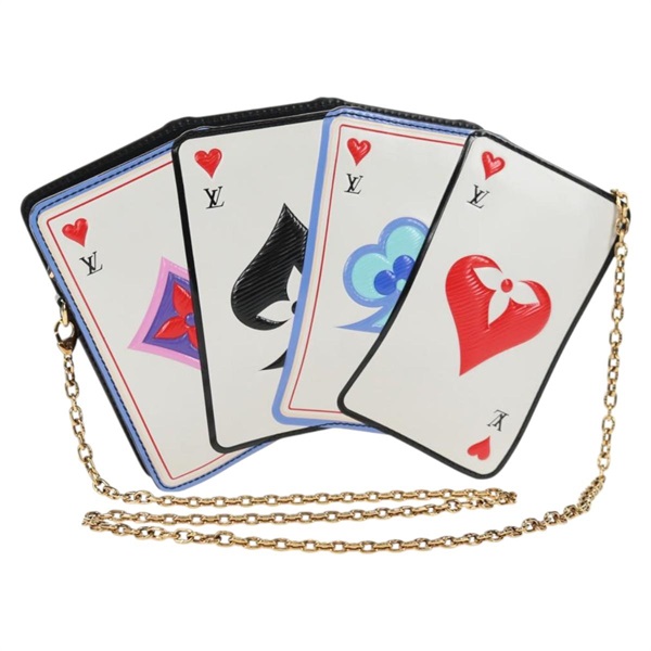 【原宿店限定】ルイ・ヴィトン LOUIS VUITTON ポルトフォイユゾエ ショルダーバッグ モノグラムゲームオン ホワイト M80226 レディース 143515M