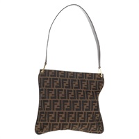 【原宿店限定】フェンディ FENDI ショルダーバッグ ズッカキャンバス ブラック ブラウン レディース 143776V