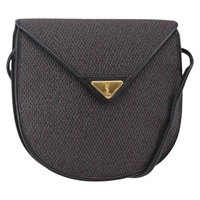 【原宿店限定】サンローラン SAINT LAURENT ショルダーバッグ PVCキャンバス パープル ゴールド レディース 144614V