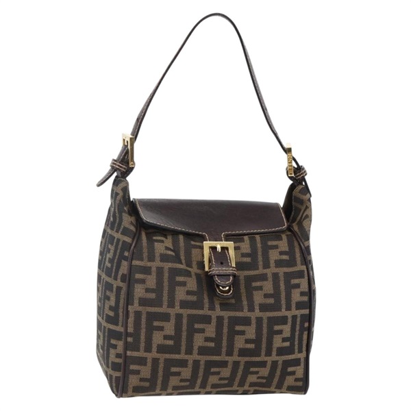 【原宿店限定】フェンディ FENDI マンマバゲット ショルダーバッグ ズッカキャンバス ブラック ブラウン レディース 145884V